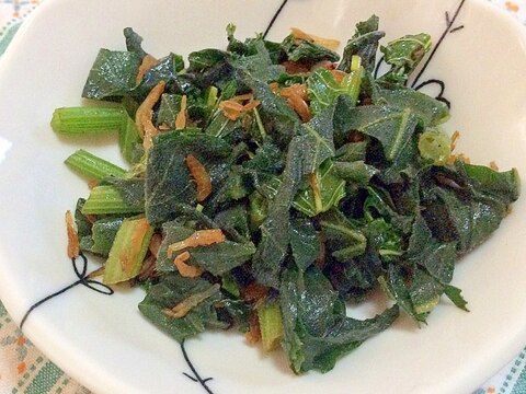 ナンプラーで旨い☆超簡単☆青菜と桜エビの炒め物